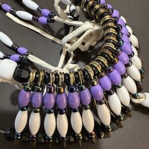 Native Handcrafted Leather and Bead Headdress